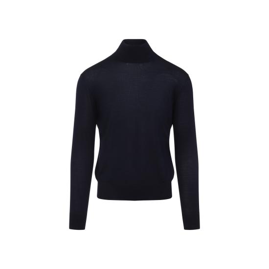 25FW 생로랑 터틀넥 844617 YAPK2 4100 BLEU NUIT - SAINT LAURENT