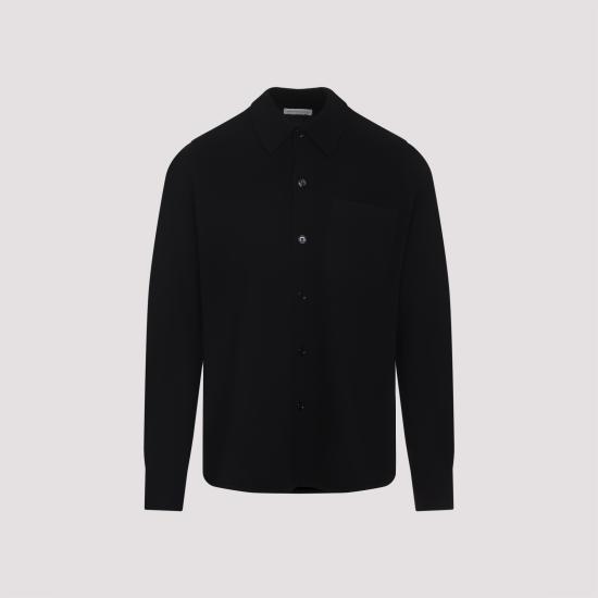 25FW 드리스 반 노튼 긴팔 셔츠 2520212062704 900 BLACK - DRIES VAN NOTEN