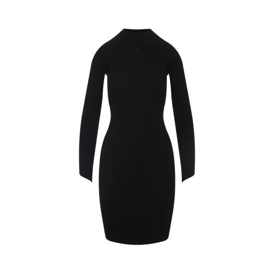 25FW 쿠레쥬 미디 원피스 325MRO690FI0001 9999 BLACK - COURREGES