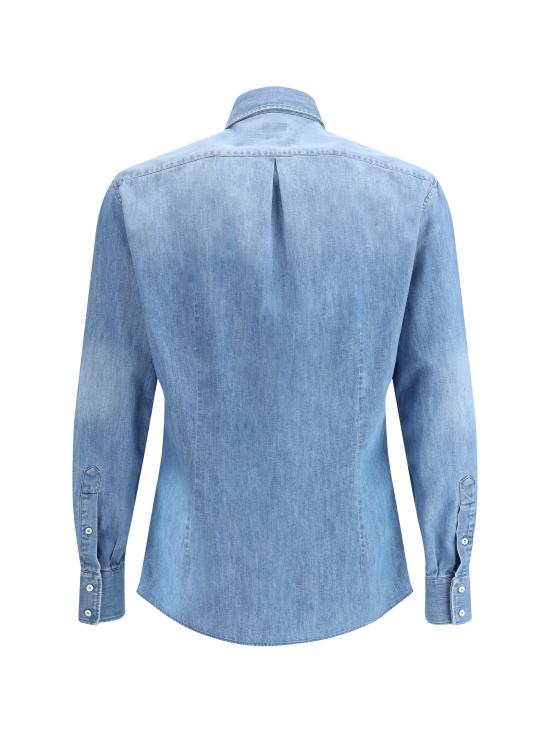 25FW 브루넬로 쿠치넬리 데님 셔츠 MH1921718 C8333 LIGHT BLUE - BRUNELLO CUCINELLI