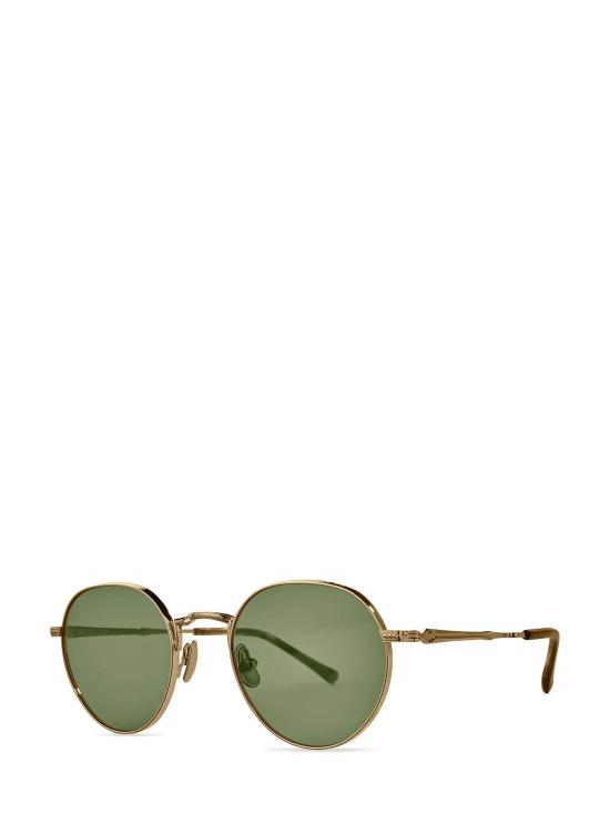 26FW 미스터 라이트 선글라스 HACHI S 12KG MMRRYE SFDMDGRN 12K WHITE GOLD MATTE MARBLED RYE SEMI FLAT DIAMOND GREEN - MR. LEIGHT