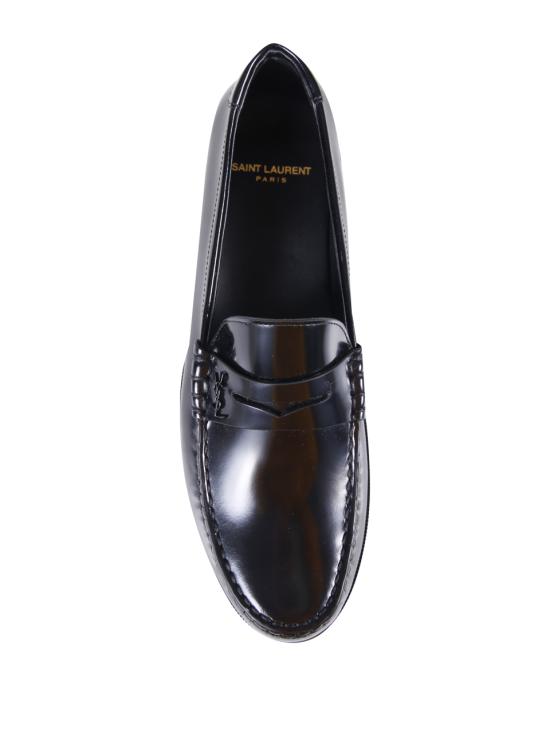 25FW 생로랑 모노그램 페니 로퍼 670231 AAA7R 1000 NERO - SAINT LAURENT