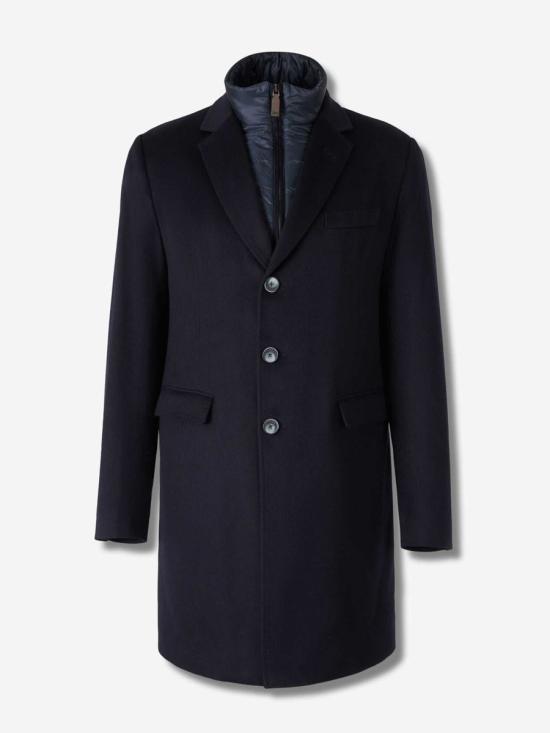 25FW 에르노 퓨어 캐시미어 & 리넨 벨벳 코트  CA000212U38126 9290Dark Navy Black