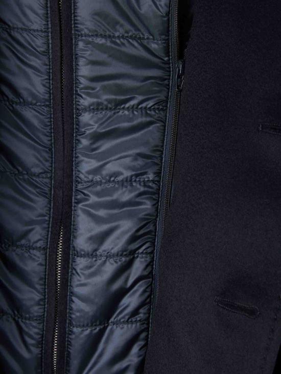 25FW 에르노 퓨어 캐시미어 & 리넨 벨벳 코트  CA000212U38126 9290Dark Navy Black - HERNO