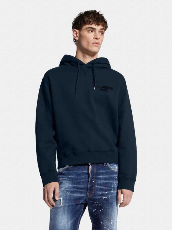 25FW 디스퀘어드2 후드 티셔츠 S74GU0890D25015 968 NAVY BLUE - DSQUARED2