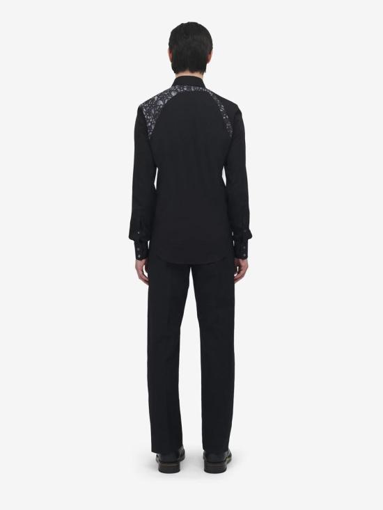 25FW 알렉산더 맥퀸 긴팔 셔츠 839286QNAAX 1000BLACK Black - ALEXANDER MCQUEEN