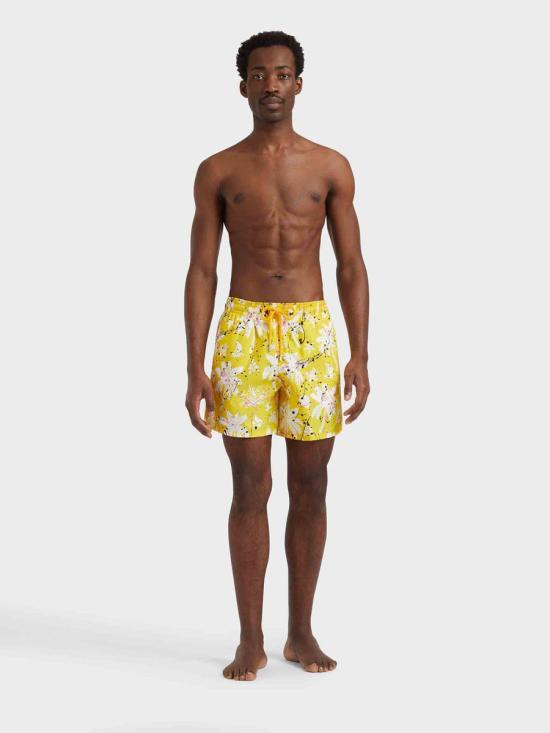 25FW 팜엔젤스 X 빌브레퀸 스윔팬츠 PMFD01AF25FAB002 1801YELLOW WHITE Multicolor - PALM ANGELS X VILEBREQUIN