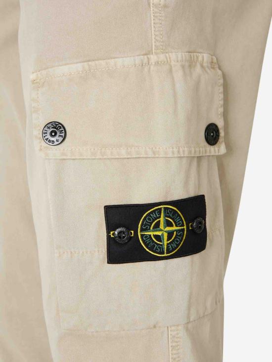 25FW 스톤 아일랜드 슬림 핏 카고 팬츠  K2S153100034S00L1 V019ADESERT Beige - STONE ISLAND