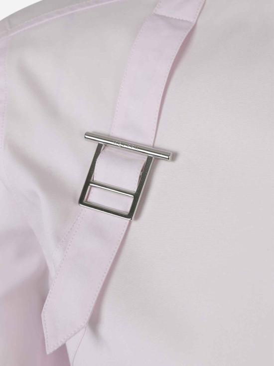 25FW 알렉산더 맥퀸 T바 하네스 셔츠 828259QNAAX 5133JERMYN ST PINK DUSTY PINK - ALEXANDER MCQUEEN