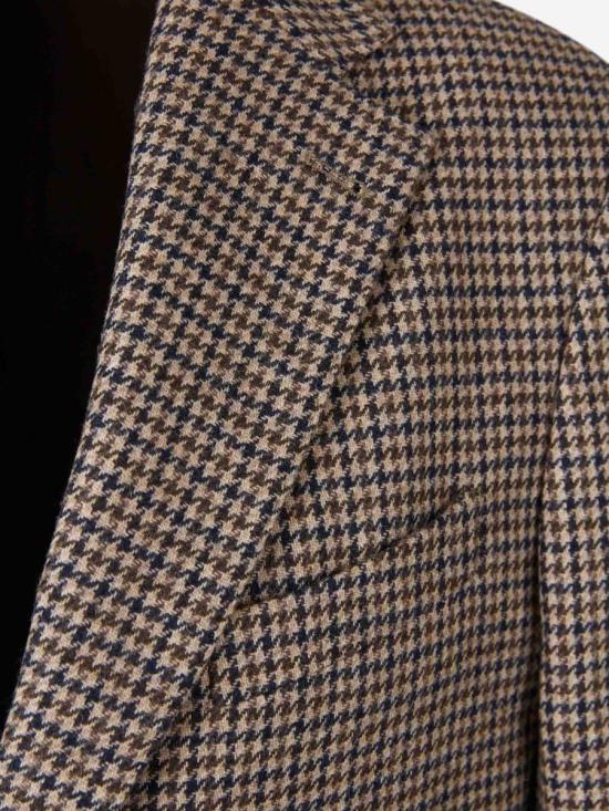 25FW 오피신 제네랄 수트 자켓 W25MTLG401PRE ICDCOFF BEIG DK NAVY Brown - OFFICINE GENERALE