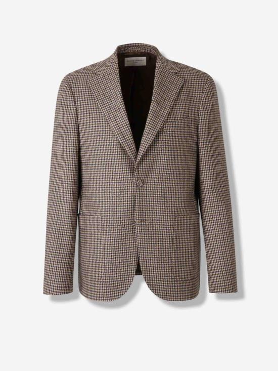 25FW 오피신 제네랄 수트 자켓 W25MTLG401PRE ICDCOFF BEIG DK NAVY Brown