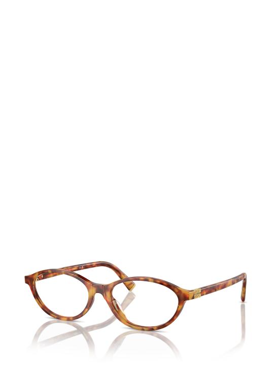 26FW 미우미우 오벌 프레임 안경 MU 09XV 4BW1O1 LIGHT HAVANA - MIU MIU