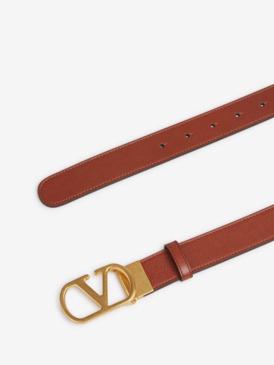 25FW 발렌티노 가라바니 가죽 벨트 7Y2T0SQ3IYR DRNDEEP CARAMEL NERO Brown - VALENTINO GARAVANI