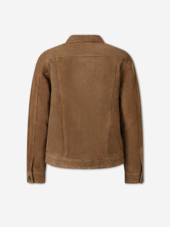 25FW 오피신 제네랄 데님 자켓 W25MLTR550PRE CIGAR Brown - OFFICINE GENERALE