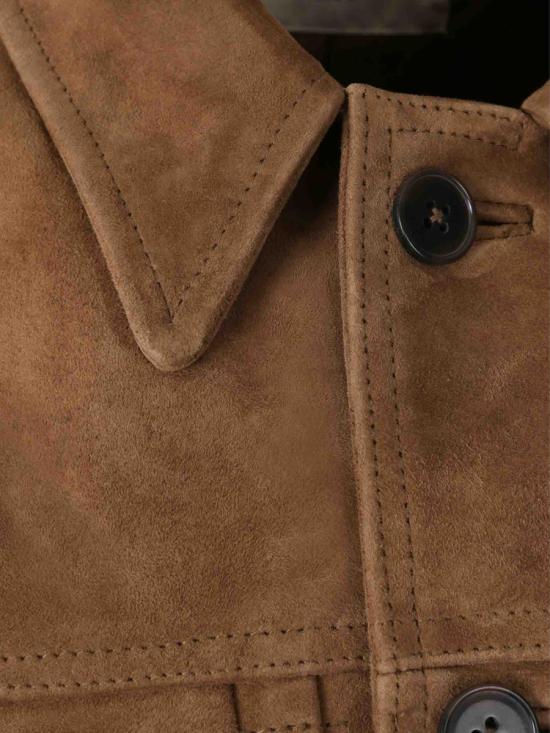 25FW 오피신 제네랄 데님 자켓 W25MLTR550PRE CIGAR Brown - OFFICINE GENERALE