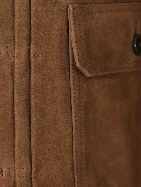 25FW 오피신 제네랄 데님 자켓 W25MLTR550PRE CIGAR Brown - OFFICINE GENERALE