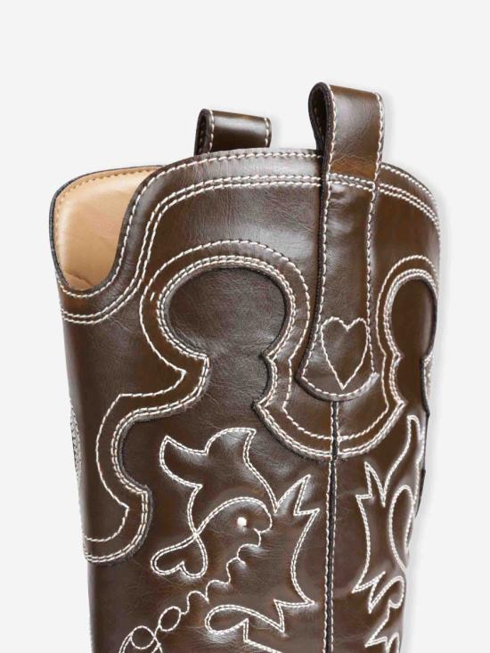 25FW 가니 부츠 S3112 887DarkOlive Brown - GANNI