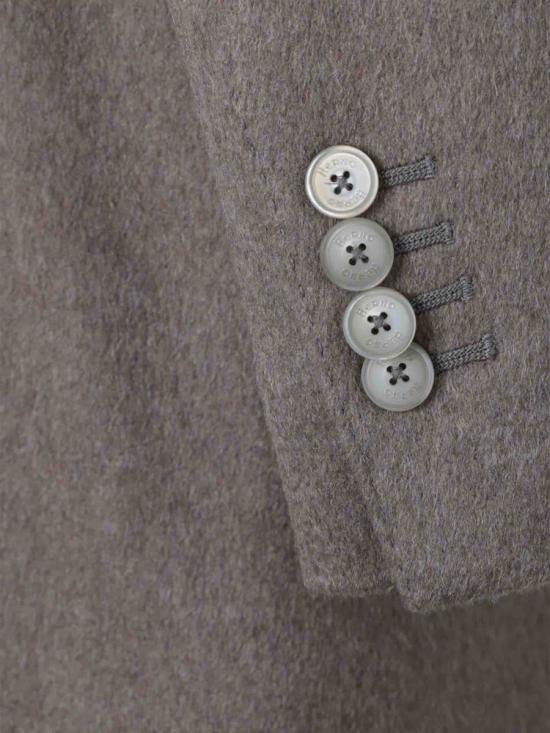 25FW 에르노 퓨어 캐시미어 & 리넨 벨벳 코트  CA000212U38126 2700Beige - HERNO