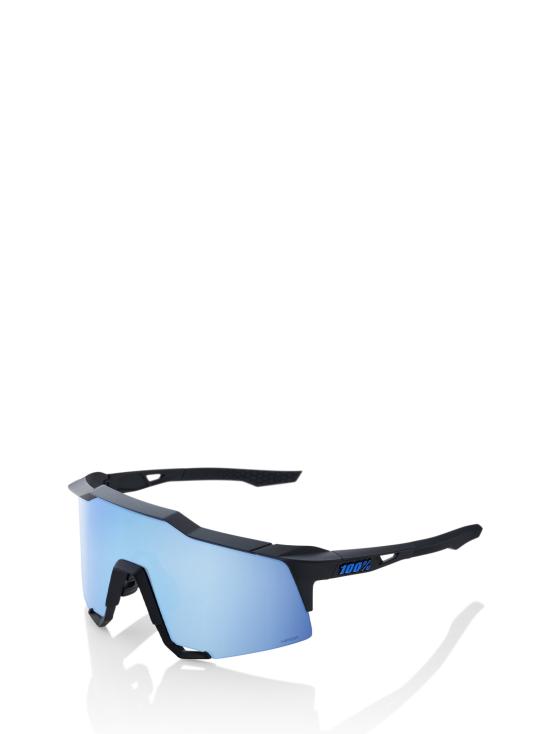 25FW 100퍼센트 선글라스 SPEEDCRAFT MATTE BLACK HIPER BLUE MULTILAYER MIRROR LENS - 100PERCENT