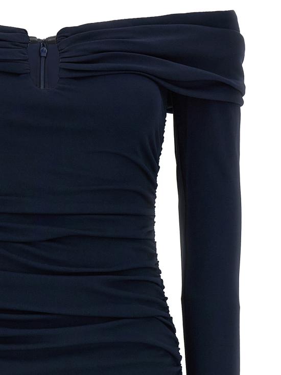 25FW 캐롤리나 헤레라 미디 원피스 P2515N501JRS493 Blue - CAROLINA HERRERA