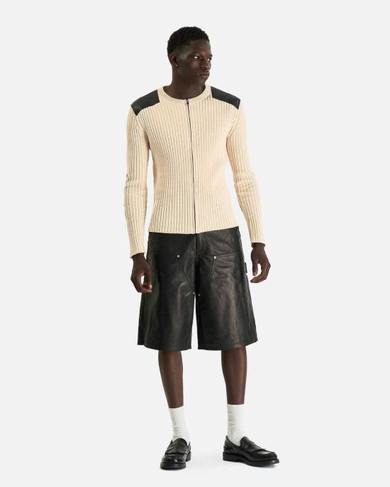  웨일즈보너 집업 니트 웨일즈 보너 린튼 니트 탑 - WALES BONNER