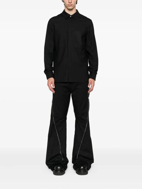 25FW 릭 오웬스 스트레이트 팬츠 RU02E1343TE 09 BLACK - RICK OWENS