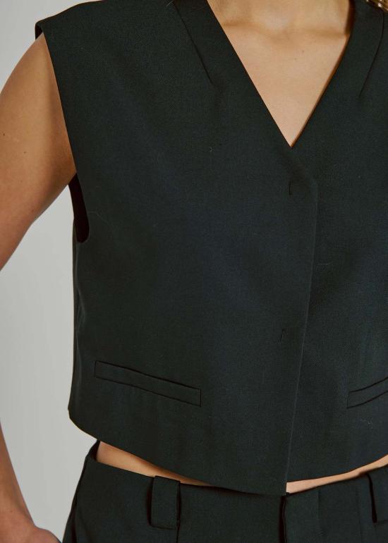  NORR 베스트 Norr Kamin 쇼트 조끼 블랙 - OTHER BRANDS