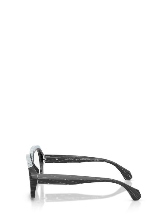 26FW 알랭미끌리 안경 A03533 001 BLACK RHOMBUS POINTILLE WHITE - ALAIN MIKLI