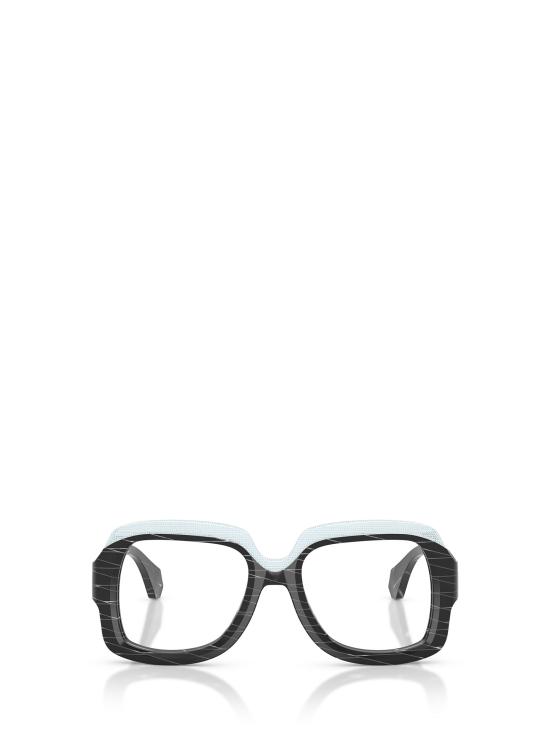 26FW 알랭미끌리 안경 A03533 001 BLACK RHOMBUS POINTILLE WHITE