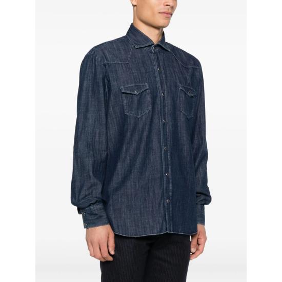 25FW 발바 데님 셔츠 50251 00026 0001 BLUE - BARBA