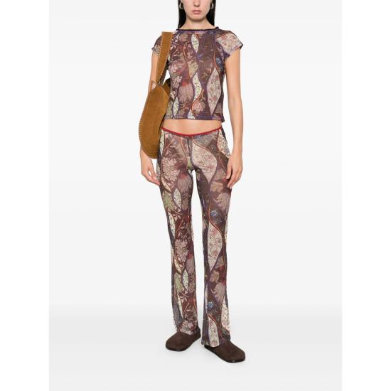 25FW 시에드레스 플레어 팬츠 WPF25BT05 FLO MULTI BROWN PURPLE - SIEDRES