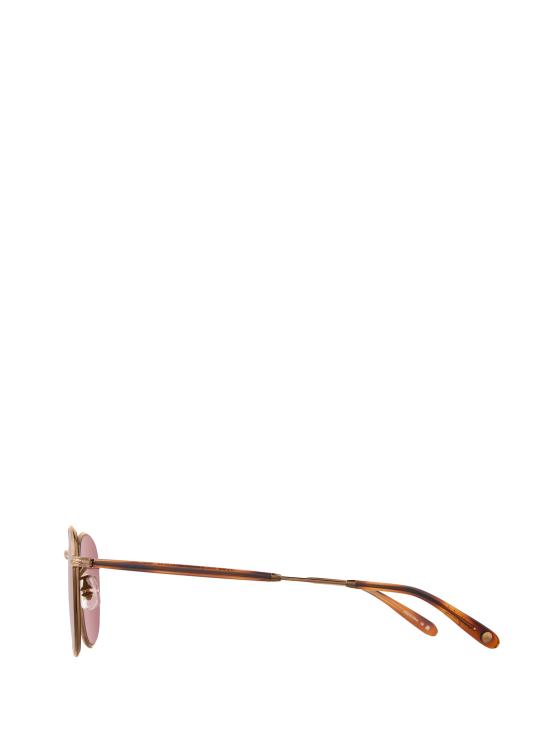 26FW 가렛라이트 선글라스 WORLD SUN ATG SPBRNSH SFPMGT ANTIQUE GOLD SPOTTED BROWN SHELL SEMI FLAT POMEGRANATE - GARRETT LEIGHT