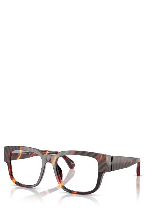 26FW 알랭미끌리 안경 A03504M 002 STRIPED BROWN HAVANA - ALAIN MIKLI
