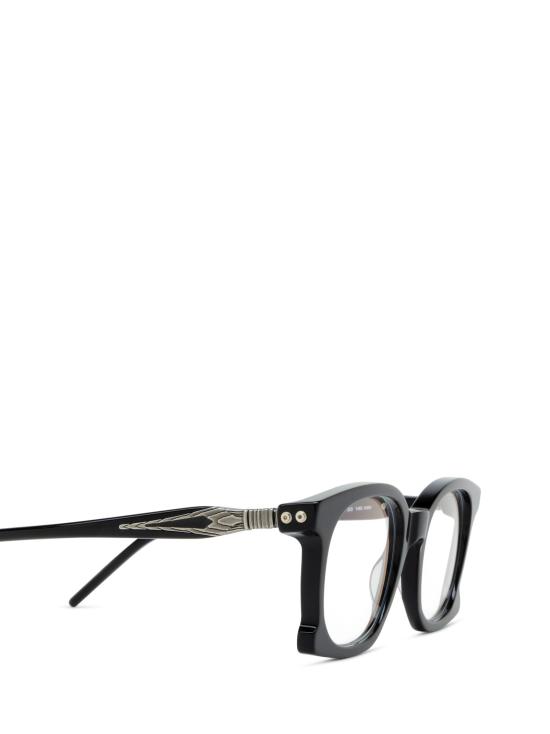 25FW 쿠보라움 안경 D71 BS BLACK SHINE ANTIQUE SILVER BLACK SHINE - KUBORAUM