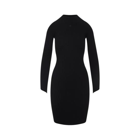 25FW 쿠레쥬 미디 원피스 325MRO690FI0001 9999 Black