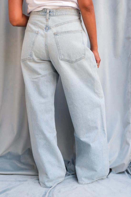  에이골디 데님 팬츠 아골데 바나 폴드 진 스파크 - AGOLDE