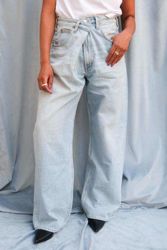  에이골디 데님 팬츠 아골데 바나 폴드 진 스파크