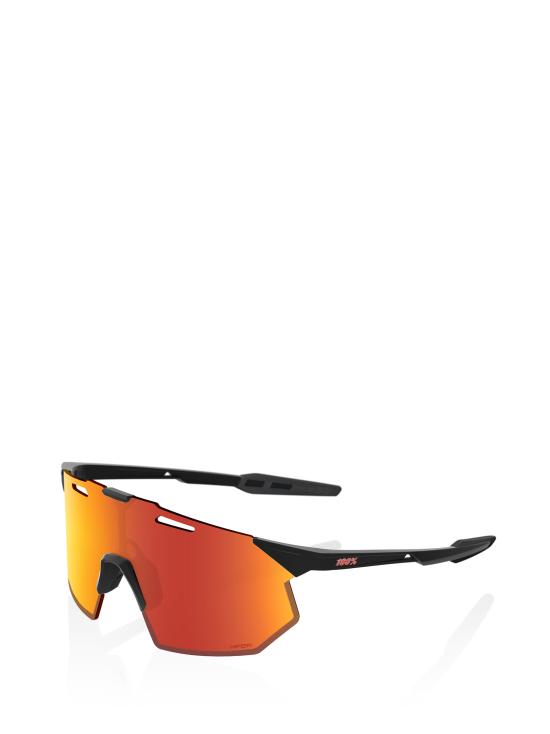 25FW 100퍼센트 선글라스 HYPERCRAFT SQ SOFT TACT BLACK HIPER RED MULTILAYER MIRROR LENS - 100PERCENT