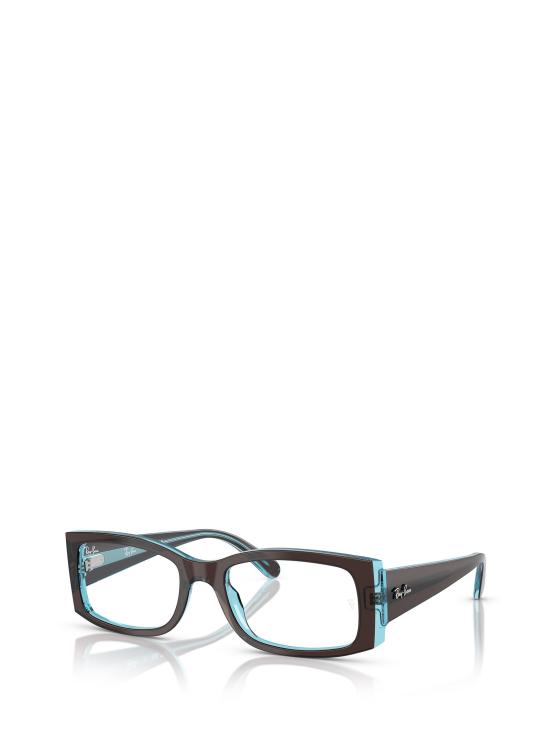 25FW 레이밴 안경 RX5434 8366 BROWN ON TRANSPARENT BLUE - RAY BAN