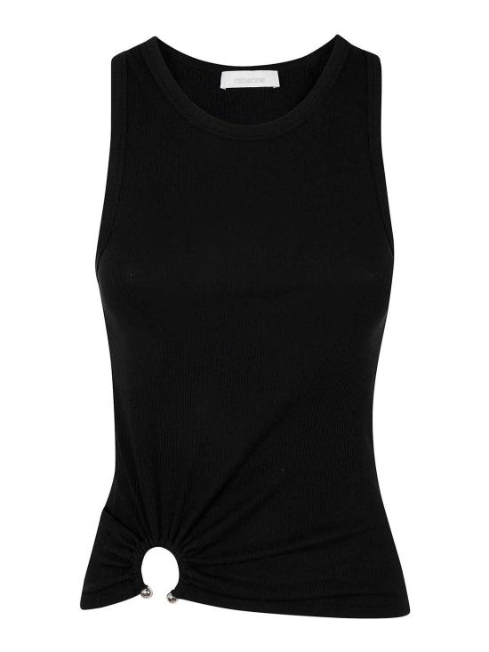  파코라반 민소매 티셔츠 24FJTE165CO0530P001 Black - PACO RABANNE