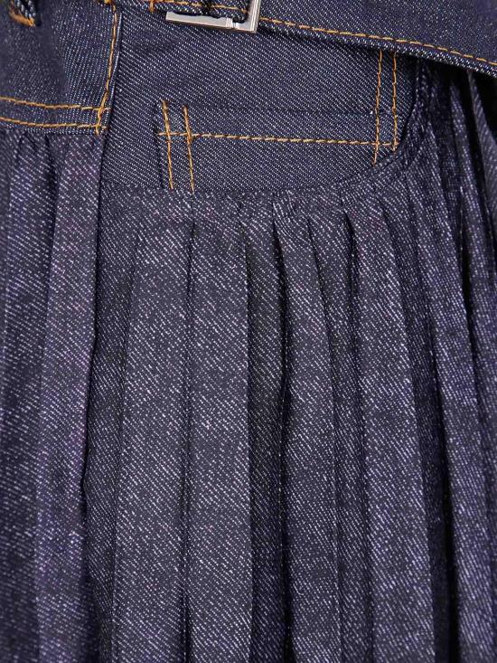 26SS 사카이 미디 스커트 2507718499 Blue - SACAI