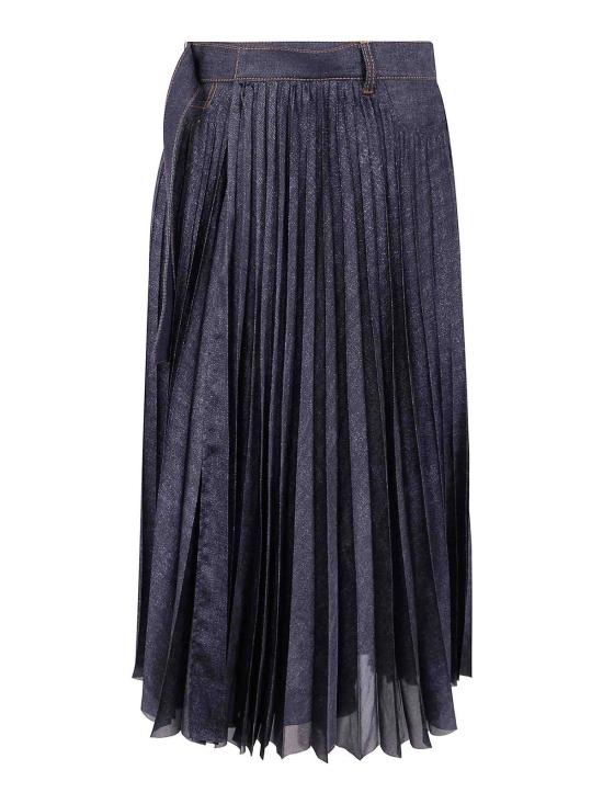 26SS 사카이 미디 스커트 2507718499 Blue