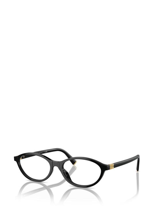 26FW 미우미우 오벌 프레임 안경 MU 09XV 16K1O1 BLACK - MIU MIU