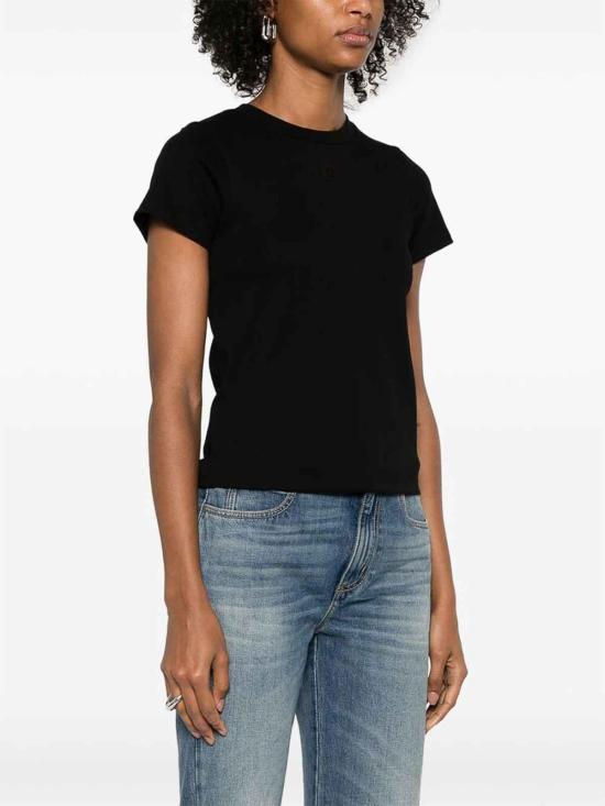 25SS 알렉산더 맥퀸 반팔 티셔츠 819193QLAEH1000 Black - ALEXANDER MCQUEEN