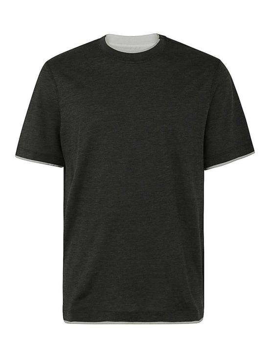  브루넬로 쿠치넬리 반팔 티셔츠 MD8217427CWD40 Grey