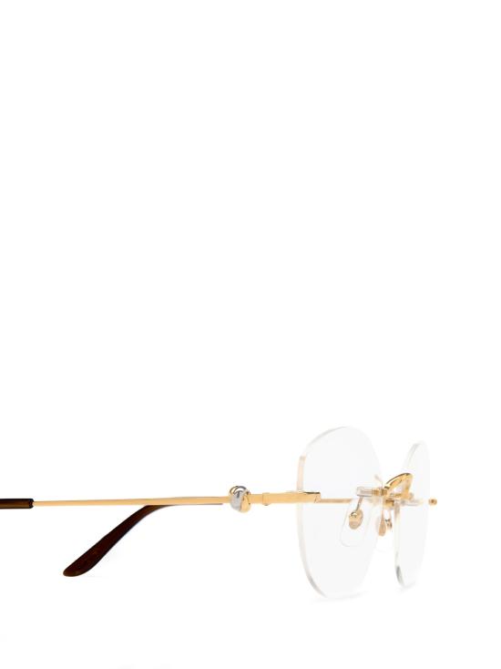 26FW 까르띠에 림리스 무테 안경 CT0376O 001 GOLD - CARTIER