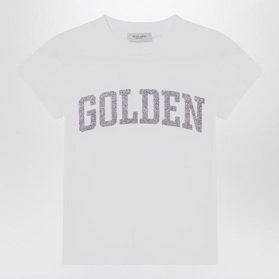 25SS [키즈] 골든구스 티셔츠 GKP01390P001943 White