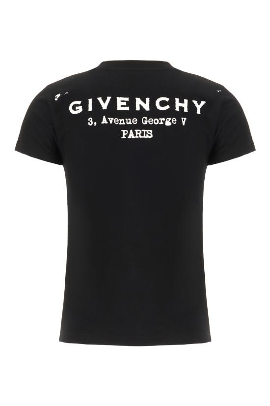 25FW 지방시 반팔 티셔츠 BW70FJP75N 001 BLACK - GIVENCHY