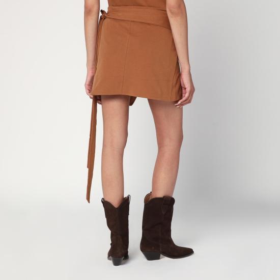 25FW 이자벨마랑 숏 스커트 PJU0198FDA1N41I Brown - ISABEL MARANT