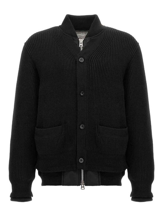 25FW 사카이 집업 니트 2403452M001 Black